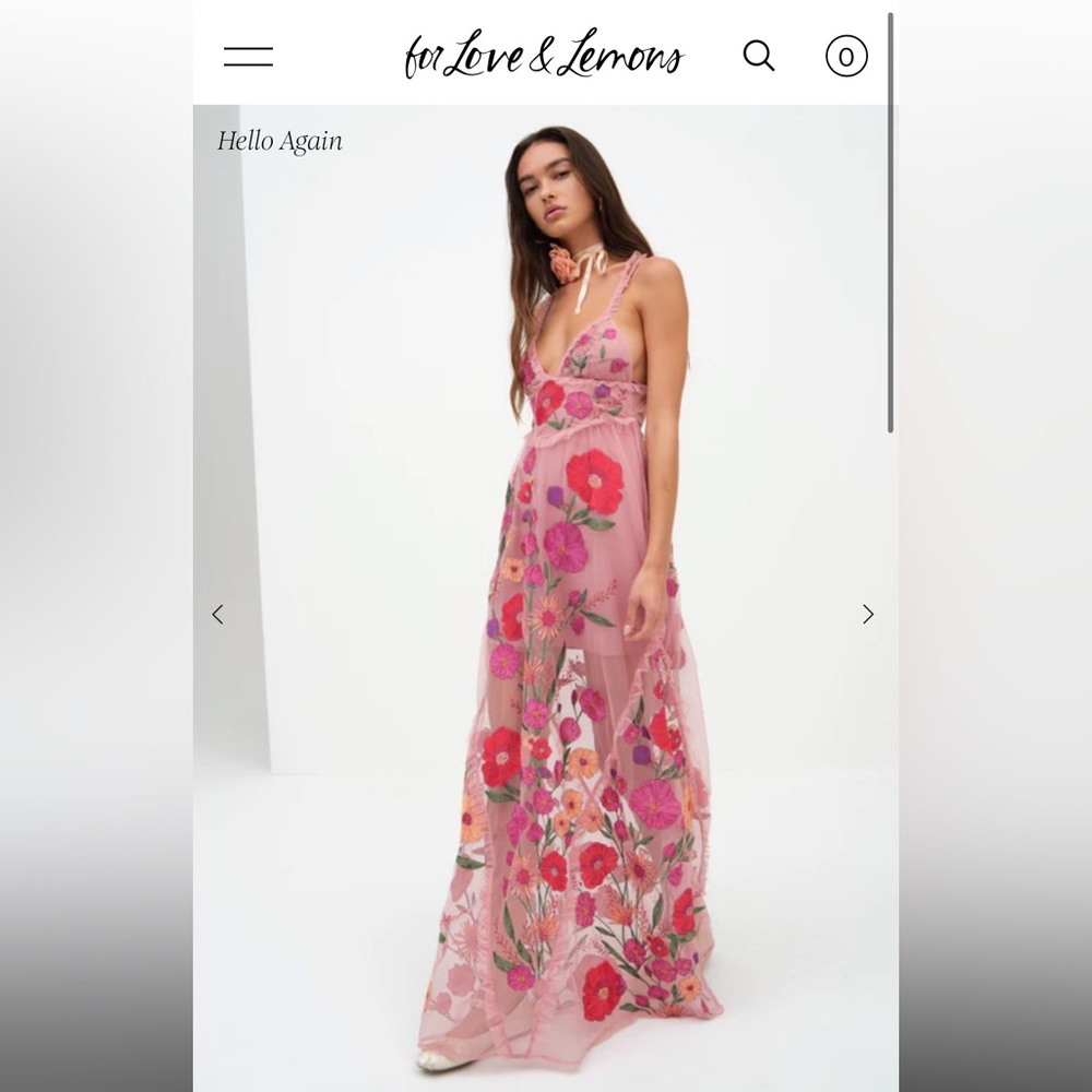 For Love and Lemons Maxi Dress